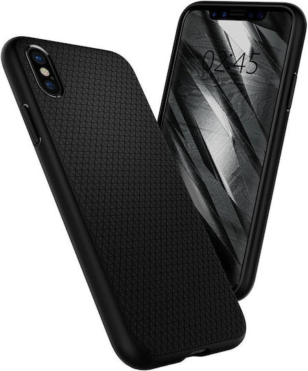 Spigen Liquid Air Back Cover Σιλικόνης Μαύρο (iPhone X / Xs)