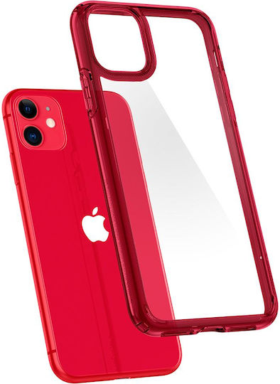 Spigen Ultra Hybrid Back Cover Πλαστικό 2mm Κόκκινο (iPhone 11)