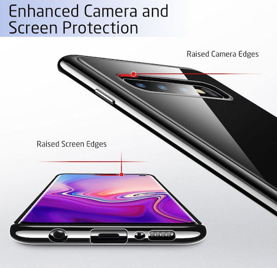 ESR Essential Twinkler Задна корица Силикон 0.75мм Черен (Galaxy S10+)