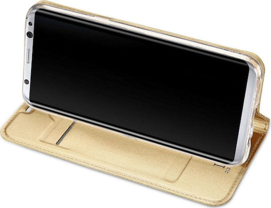 Dux Ducis Skin Pro Buchen Sie Synthetisches Leder Gold (Galaxy S8)