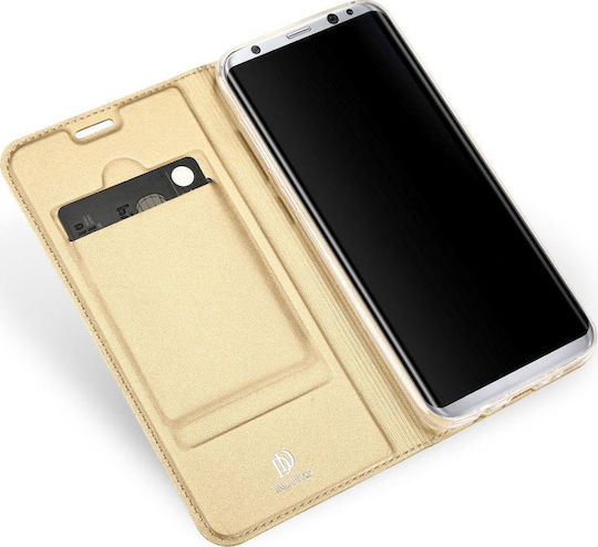 Dux Ducis Skin Pro Buchen Sie Synthetisches Leder Gold (Galaxy S8)