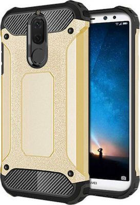 Hurtel Umschlag Rückseite Synthetisch Gold (Huawei Mate 10 Lite)