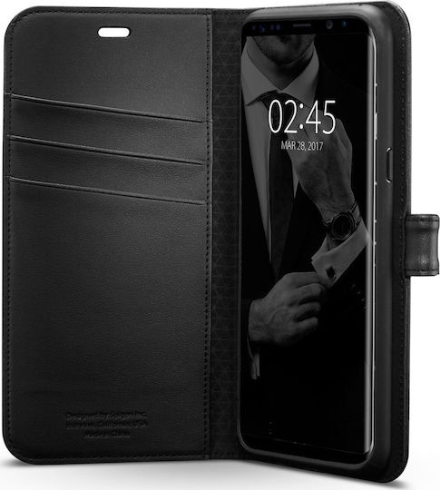Spigen Wallet S Synthetic Leather Black (Galaxy S8+)