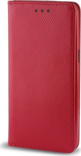 Senso Book Δερματίνης Κόκκινο (Huawei P8 Lite 2017 / P9 Lite 2017 / Honor 8 Lite)