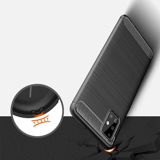 Hurtel Back Cover Σιλικόνης Μαύρο (Galaxy A71)