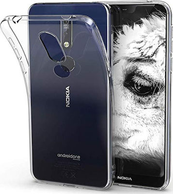 Hurtel Back Cover Σιλικόνης Διάφανο (Nokia 8.1)