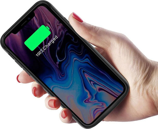 Battery Pack Back Cover Πλαστικό Μαύρο (iPhone 11 Pro)