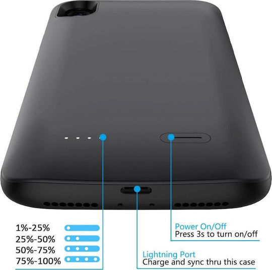 Battery Pack Back Cover Πλαστικό Μαύρο (iPhone 11 Pro)