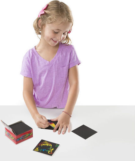 Melissa & Doug Ζωγραφική Scratch Art Box of Rainbow Mini Notes
