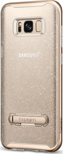 Spigen Crystal Hybrid Glitter Umschlag Rückseite Kunststoff Gold (Galaxy S8)