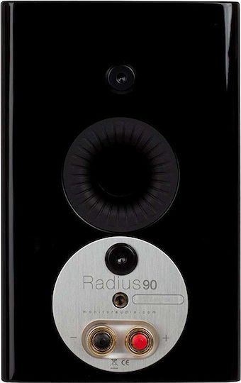 Monitor Audio Radius 90 Ζεύγος Ηχείων Hi-Fi Βιβλιοθήκης 75W 2 Δρόμων Π12.5xΒ14xΥ19.8εκ. Μαύρο
