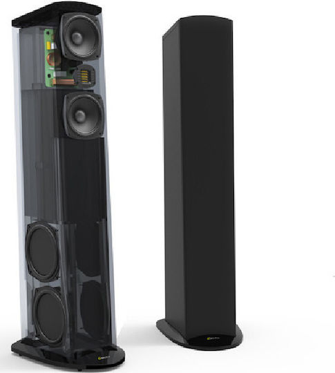 GoldenEar Triton Five Paar Hi-Fi Lautsprecher Boden 400W 2.5 Anzahl von Fahrern B20.5xT31.3xH112.4cm. Schwarz