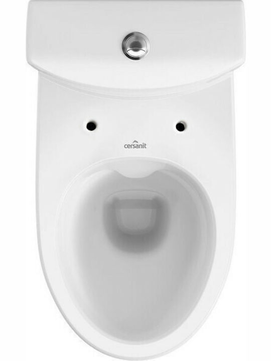 Cersanit Parva Stehende Toilette Unterer Siphon mit Spülung Weiße