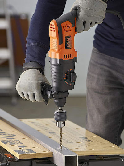 Black & Decker Κρουστικό Σκαπτικό Πιστολέτο Ρεύματος 650W με Υποδοχή SDS Plus BEHS01