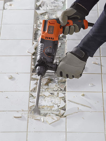Black & Decker Κρουστικό Σκαπτικό Πιστολέτο Ρεύματος 650W με Υποδοχή SDS Plus BEHS01