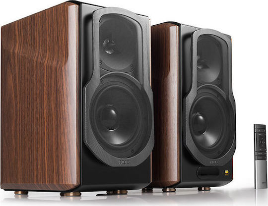 Edifier S2000MK III Αυτοενισχυόμενα Ηχεία με Bluetooth 130W (Ζεύγος) Καφέ