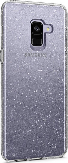 Spigen Liquid Crystal Glitter Back Cover Silicone Transparent (Galaxy A8 2018)