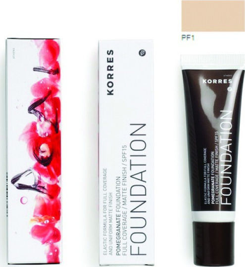 Korres Pomegranate Liquid Make Up SPF15 PF1 30ml