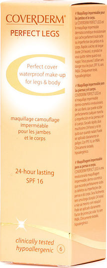 Coverderm Perfect Legs Waterproof SPF16 Liquid Foundation 06 50ml