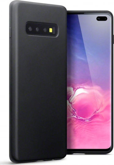 Forcell Back Cover Σιλικόνης Μαύρο (Galaxy S10+)