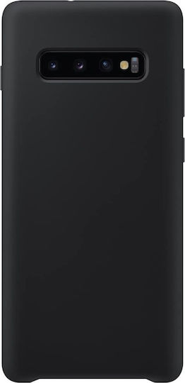 Forcell Back Cover Σιλικόνης Μαύρο (Galaxy S10+)
