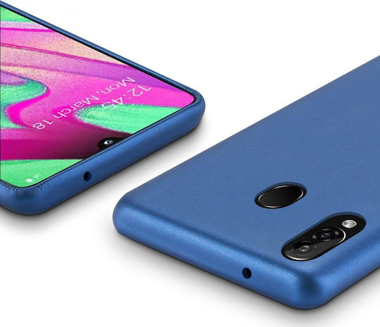 Dux Ducis Skin Lite Umschlag Rückseite Synthetisches Leder Blau (Galaxy A40)