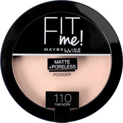 Maybelline Fit Me Matte & Poreless Pressed Powder 110 Fair Ivory 14gr