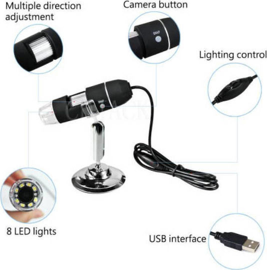 BP1045 Ψηφιακό Μικροσκόπιο USB Μονόφθαλμο 50-500x