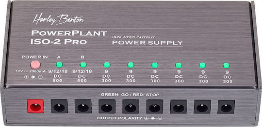 Harley Benton PowerPlant ISO-2 Pro Τροφοδοτικό Πεταλιών Ηλεκτρικής Κιθάρας