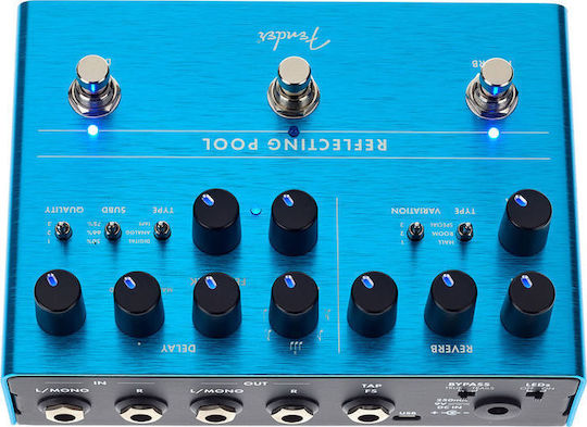 Fender Reflecting Pool 0234546000 Πετάλι Effect Delay / Reverb Ηλεκτρικής Κιθάρας και Ηλεκτρικού Μπάσου