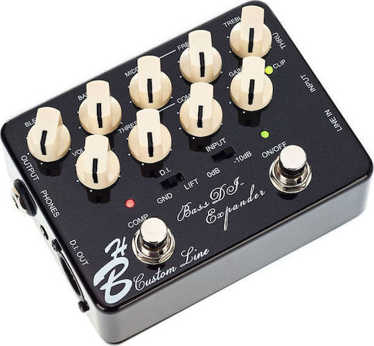 Harley Benton Custom Line Bass DI-Expander Pedals Preamp Electric Guitar and Electric Bass