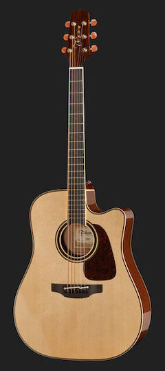 Takamine Полуакустичен Акустична китара Pro Series P4DC Dreadnought Отрязана Естествено