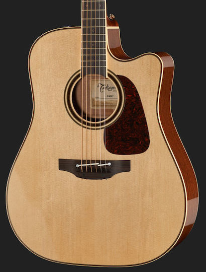 Takamine Полуакустичен Акустична китара Pro Series P4DC Dreadnought Отрязана Естествено