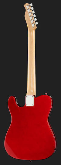 Harley Benton TE-20MN Electric Guitar Telecaster with SS Pickup Configuration Candy Apple Red