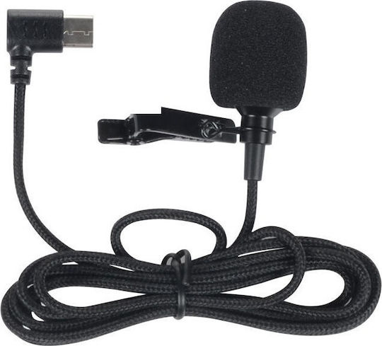 SJCAM External Microphone B Микрофон Изскачащо меню за Мобилен в Черен Цвят