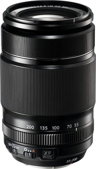 Fujifilm Crop Camera Lens Fujinon XF55-200mm F3.5-4.8 R LM OIS Tele Zoom for Fujifilm X Mount Black