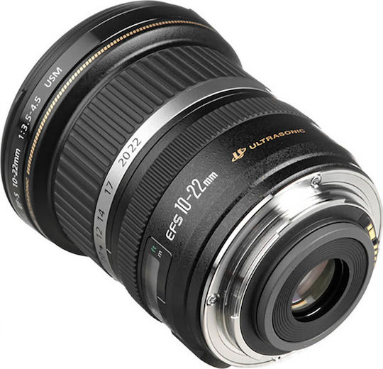 Canon Crop Camera Lens 10-22mm f/3.5-4.5 USM Wide Angle Zoom for Canon EF-S Mount Black