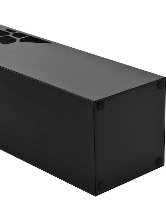 vidaXL Black 15.5x15.5x48.5cm