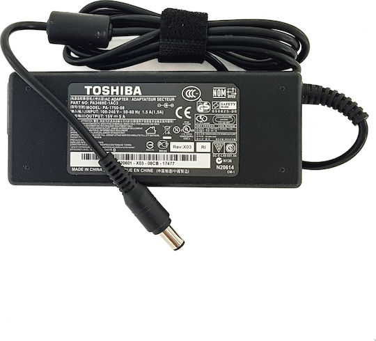 Toshiba Зарядно за лаптоп 75W 15V 5Спецификация за Toshiba без Кабел за Захранване