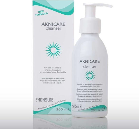 Synchroline Aknicare Gel Καθαρισμού Προσώπου για Ακνεϊκές Επιδερμίδες 200ml
