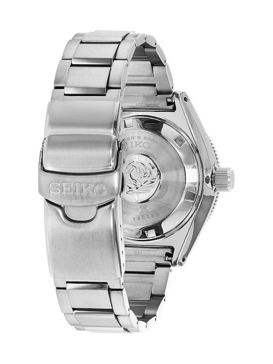 Seiko Automatic Chronograph Watch with Metal Bracelet Silver