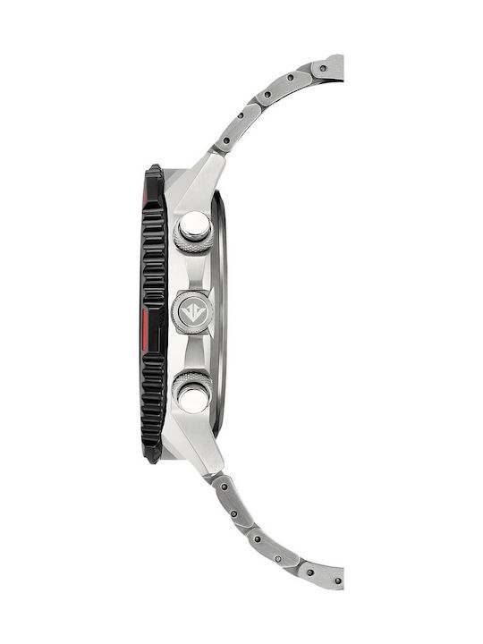 Citizen Promaster Sky Ανδρικό Ρολόι 45mm Χρονογράφος Eco - Drive με Ασημί Μεταλλικό Μπρασελέ