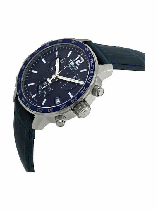 Tissot Quickster Ρολόι Μπαταρίας με Δερμάτινο Λουράκι