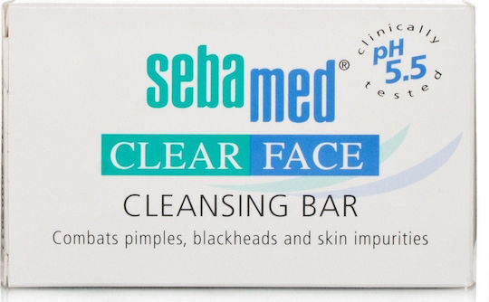 Sebamed Syndet Clear Face Seife Bar Reinigung Gesicht für Akne-anfällige Haut 100ml