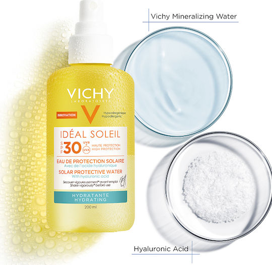 Vichy Capital Soleil Хидратиращ Водоустойчив Слънцезащитен Лосион за Тяло SPF30 Спрей 200ml