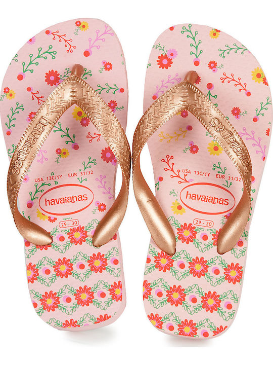 Kids' Flip Flops Gold Kids Flores
