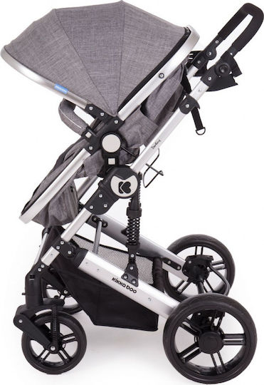 Kikka Boo Darling Adjustable 2 in 1 Baby Stroller Suitable for Newborn Dark Grey 12kg