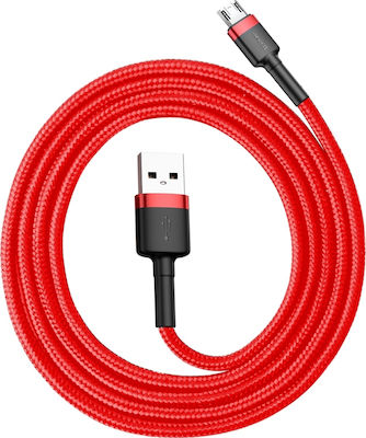 Baseus Cafule Braided USB 2.0 to micro USB Cable Κόκκινο 1m (CAMKLF-E09 )