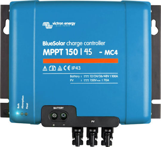 Victron Energy MPPT Solar Charge Controller BlueSolar MPPT 150/45 - MC4 48V / 45A SCC010045300