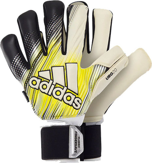 adidas Classic Pro Fingersave Adults Goalkeeper Gloves White